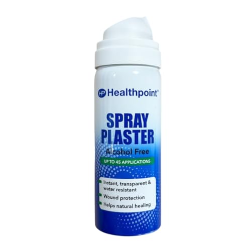Healthpoint Spray Plaster, Invisible Wound Protection, for Small Cuts and Abrasions, Water Resistant, Supports Natural Healing, Flexible and Breathable, 40ml Up to 45 Applications