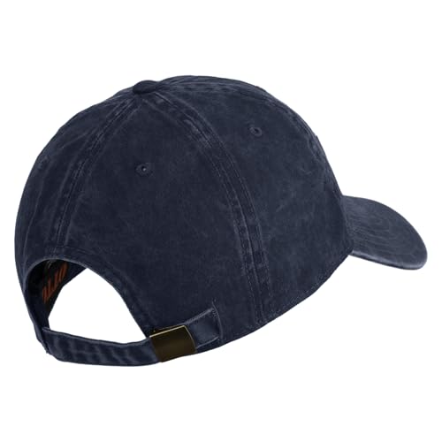 e4Hats.com US Submarine Veteran Military Embroidered Washed Solid Pigment Dyed Cotton Twill Brass Buckle Cap - Image 5