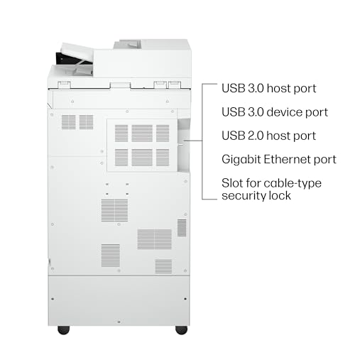 hp color laserjet enterprise flow 8801z multifunction printer scanner copier duplex best for office 9s183a