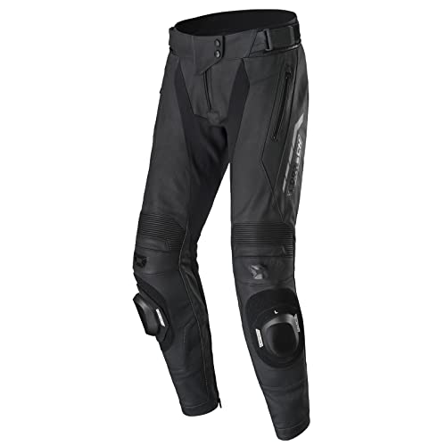 cortech Women's Revo Sport Leather Motorcycle Pants Black