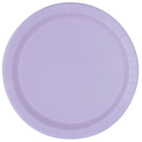 Lavender Solid Round Dinner Plates - 9