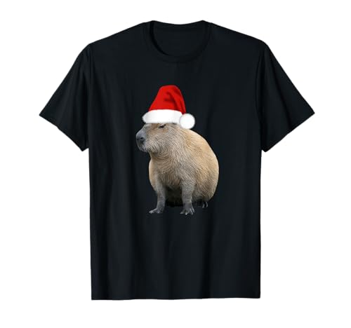 Weihnachtsmütze Capybara T-Shirt