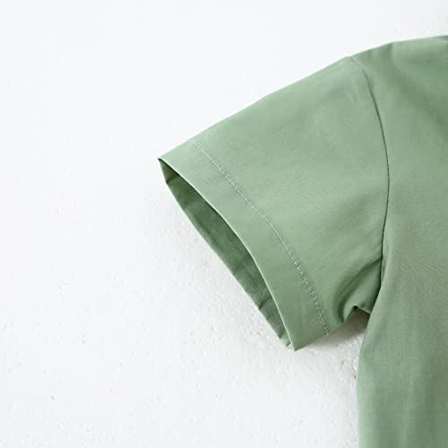 Yallet Toddler Baby Boy Outfits 1-5T Boys Suits Gentleman Short Sleeve Button Shirts+Bowtie+Suspender Shorts Formal Clothes #TOP7