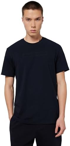 Armani Exchange Men's Short Sleeve Lettering Logo on Front T-Shirt Black S