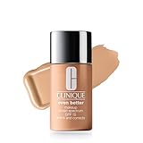 Clinique Even Better Makeup Liquid Foundation SPF 15 With Vitamin C For Dry + Oily Combination Skin Types | Medium Coverage + Natural Finish | Evens Skin Tone + Reduces Dark Spots, Neutral, 1 Fl Oz
