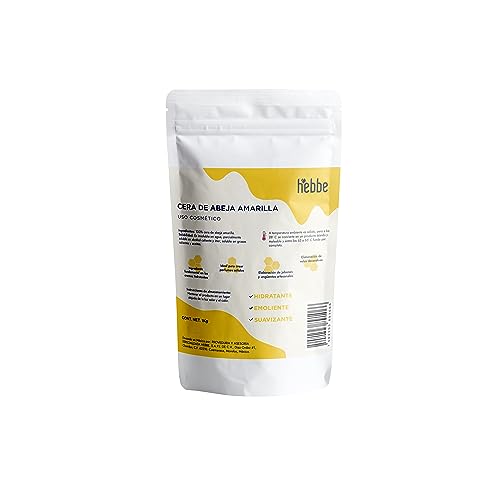Opiniones de Ceras de abejas los mejores 10. 41 HEBBE - Cera de Abeja 1kg | Multipropósito: Cabello, Piel, Velas | Refuerza Barrera Cutánea | Antiinflamatorio Natural | Conserva Humedad y Protege de Agentes Externos.