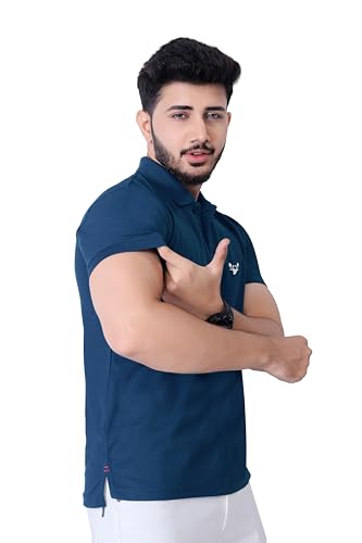 Image of Men's Premium Polo T-Shirt | Classic Collar | Smooth Finish | Half Sleeve Casual Wear (XS to 3XL)