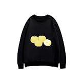 [ZKCASA] トレーナー メンズ 秋の味覚の梨 スウェット 秋服 長袖tシャツ パーカー おしゃれ 丸首 長袖 トップス カットソー プルオーバー 秋冬春 L