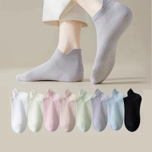 5 Pairs Womens Ankle Low Cut Socks Lightweight Comfy Athletic Socks