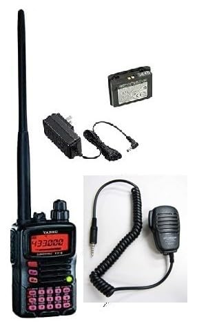 VX-6 八重洲無線 YAESU 144/430MHz FMコンパクトデュアルバンドハンディ 5W 充電池 スピーカーマイク(汎用品）セット（アダプター：SAD-24B 新パッケージ版）