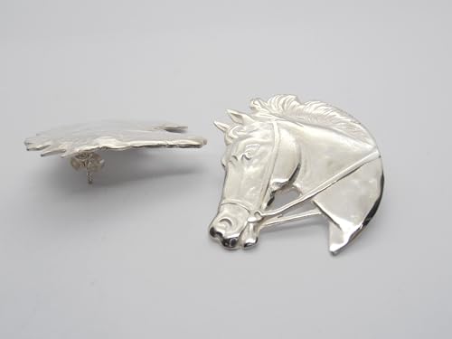 Boucles d'oreilles cheval clous argent 925 passion équitation - 6