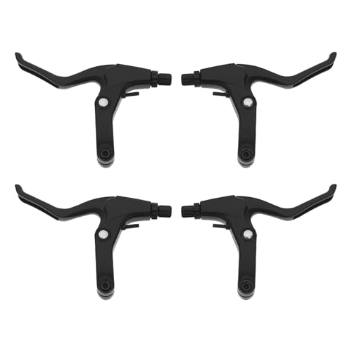 Create idea Lot de 2 Paires de Leviers de Frein en V pour Vélo Poignée de Frein en Alliage d'aluminium pour La Plupart des Vélos de Route VTT BMX Noir