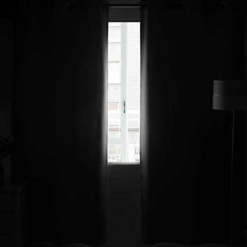 Image of DWCN Blackout Curtains for Bedroom Living Room 42 x 72 Inch 2 Panels Black