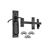 ✅ Finition : ce loquet a un revêtement protecteur de finition époxy noire qui agit comme une barrière, empêchant le métal sous-jacent d'être directement exposé à l'air et à l'humidité, réduisant ainsi le risque de corrosion et de rouille, ce qui le rend adapté pour une utilisation en intérieur et en extérieur offrant une longue durée de vie.