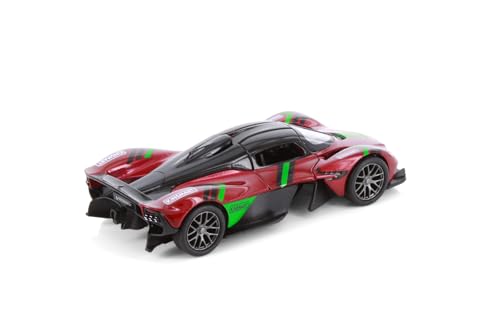 Modelo a escala 1:36 Aston Martin Valkyrie Rojo miniatura 4