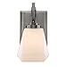 Golden Lighting 2712-BA1 AS-OP One Light Bath Vanity, Slvr