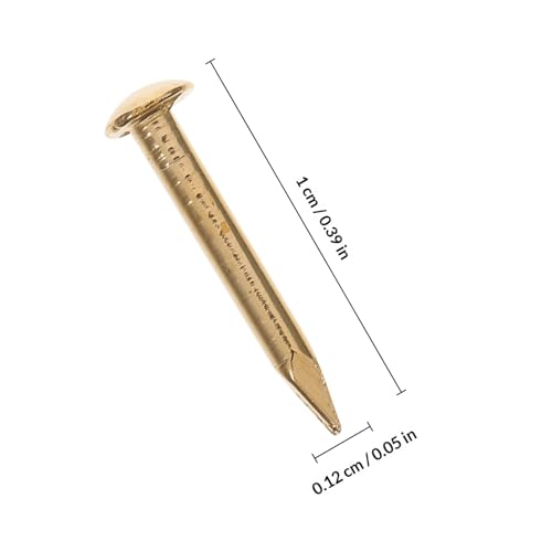 GANAZONO Clavos de Cobre para Carpintería, Paquete de 2625 Unidades, Tamaño Pequeño para Colgar Cuadros y Decoración de Hogar miniatura 2