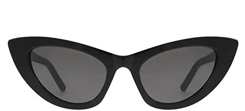 Saint Laurent Women's SL 213 Lily Sunglasses, Black/Solid Grey, One Size2