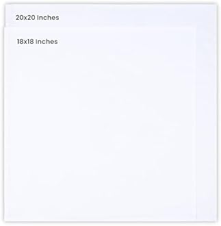 Utopia Bedding Utopia Kitchen Cotton Dinner Napkins White - 12 Pack (18 Inches X18 Inches) Soft and Comfortable - Durable Hotel Quality - Ideal for Events and Regular Home Use