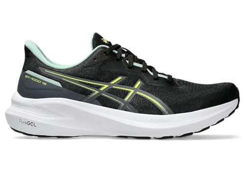 ASICS Herren Gt-1000 13 Sneaker, Black Safety Yellow, 43.5 EU