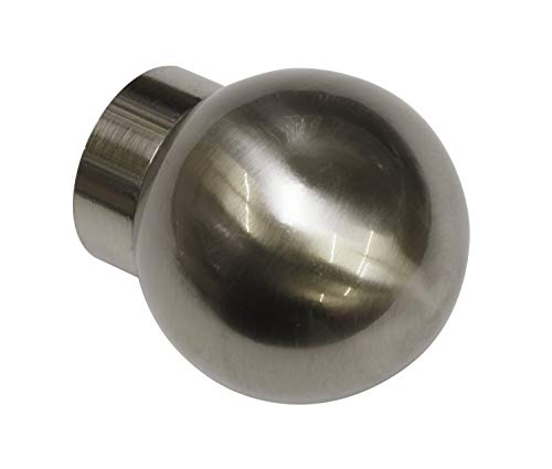 Gardinia Embouts de Tringle à Rails Rideau, 2 x Billes d'extrémité d'épingle, Série Windsor, Métal, Bronze, Ø 25 mm