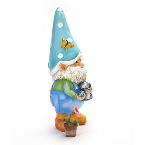 Gnorm The Garden Gnome Decorative Lawn Statue With Flower Pot #TOP1