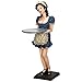 Design Toscano Genevieve, The Buxom French Maid Server Pedestal Sculptural Table, full color