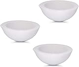 3 piezas de joyería de cuarzo crisol crisol de cerámica fundición para refinar platino, oro plateado, 150 g.