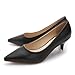 Stunner Women's Classic Fashion Pointed Toe Low Heel Dress Pumps Shoes Black 43(9.5)