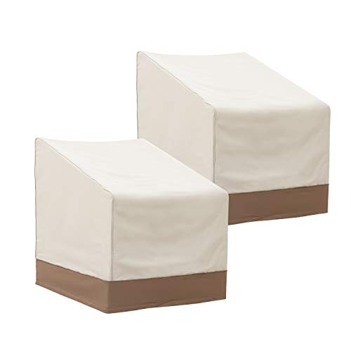 Finnhomy Outdoor Patio Chair Cover Set Of 2 Waterproof Large Patio Lounge/Club Chair Cover Heavy Duty Outdoor Furniture Cover Weather/Fade Resistant, 31.5" L X 33.5" D X 35.8" H #TOP1