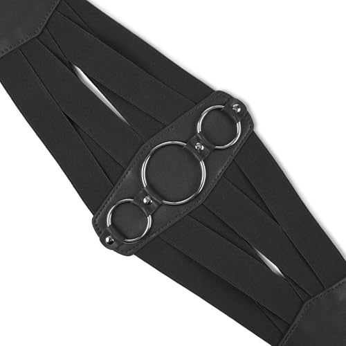 BlackButterfly 7 Inch Wide Lattice Corset Waspie Elastic Waist Belt4