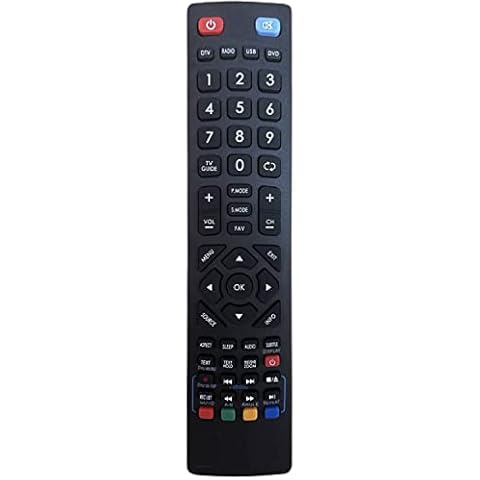 NEW Replacement Sharp Technika Universal Remote Control - No Setup Required Perfect Works for Technika LCD LED 3D HD PVR TVs Cover