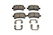 GM Genuine Parts 171-1097 Rear Disc Brake Pad Set with Clips