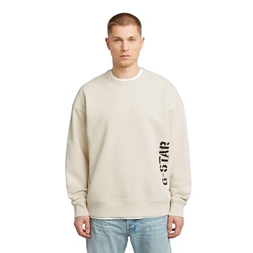 Sweater G-Star homme finitions premium en coton biologique durable