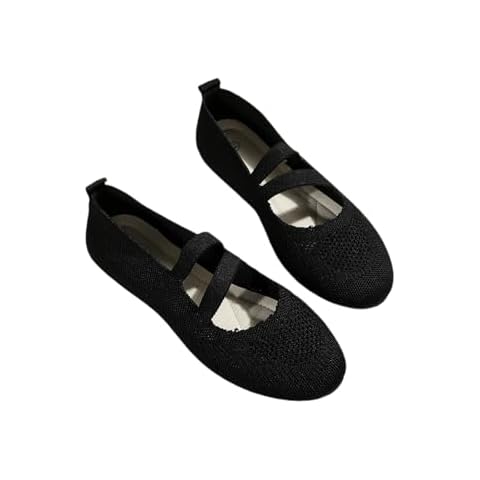 Women's Pointed Toe Knit Ballet Flats Cover