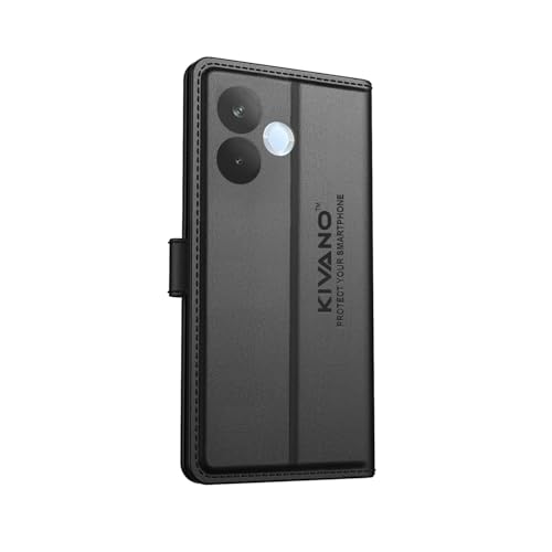 Image of Compatible with Oppo A5 Pro 5G Flip Cover | Leather Finish | Inside Pockets & Inbuilt Stand | Shockproof Wallet Style Magnetic Closure Back Cover Case