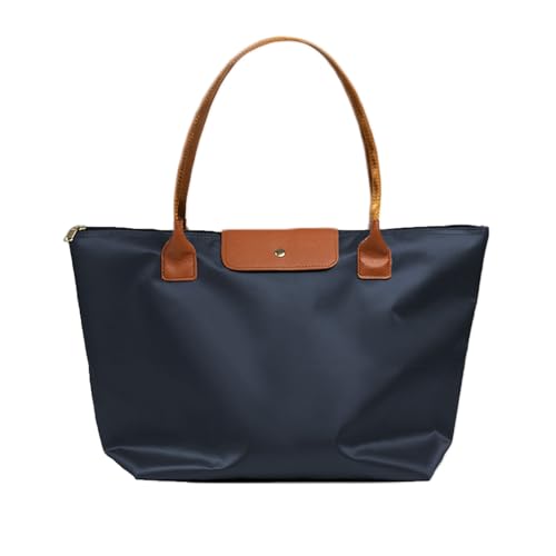 Aulenge Bolso Tote Mujer Elegante Bolso de Trabajo con Forro Suave y Cierre Magnético Bolso de Mano Minimalista para Oficina Eventos Gran Capacidad y Asas Reforzadas Azul