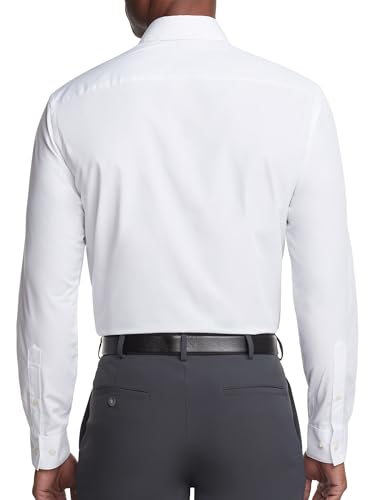 Image of Van Heusen Men's Poplin Regular Fit Solid Point Collar Dress Shirt