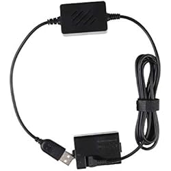 Bateria Canon Rebel T5 Kit de alimentación USB ACK-E10, Acoplador de CC DR-E10, Reemplazo de Adaptador de alimentación de CA, Batería simulada LP-E10 para Canon EOS Rebel T3, T5, T6, EOS 1100D, 1200D, 1300D, Cámaras DSLR