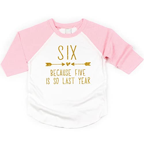 Bump and Beyond Designs Sixth Birthday Girl Shirt SIx Year Old Girl Birthday Outfit