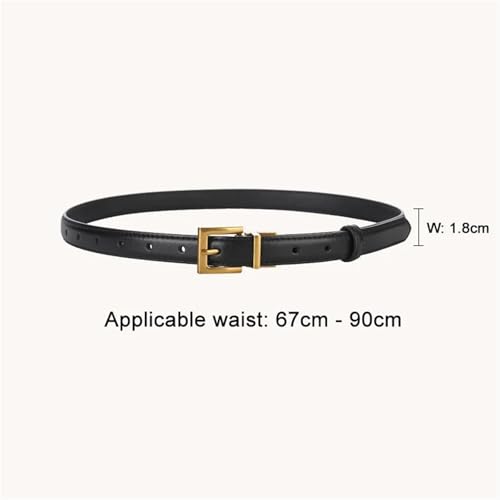 Women's Leather Gold Buckle Fashion Hundred Jeans Casual Decorative Belt2