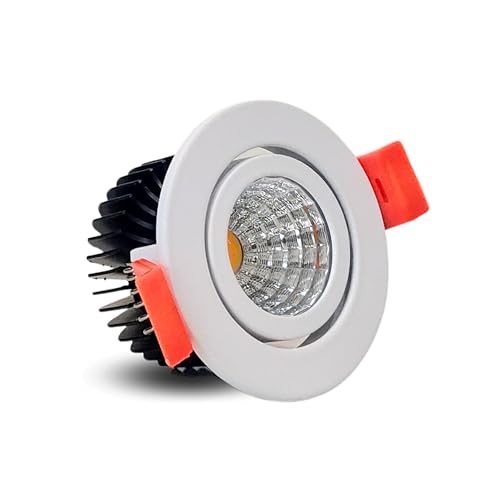 Image of D'Mak Moveble LED COB Light | Recessed LED Ceiling Light for Indoor Lighting | Warm White Color | Aluminium Body (1, 3 Watt)