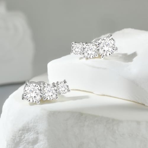 Cicy Bell Womens 18k Gold Plated Stud Earrings Sparkling Cubic Zirconia Hypoallergenic Trendy Earring Fashion Accessories Jewelry Gifts for Lovers and Mom2