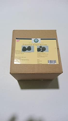 Dilsiorganics Ceylon 100% Coconut shell Halves Natural Eco-friendly Large Two Pieces and Small Two Pieces