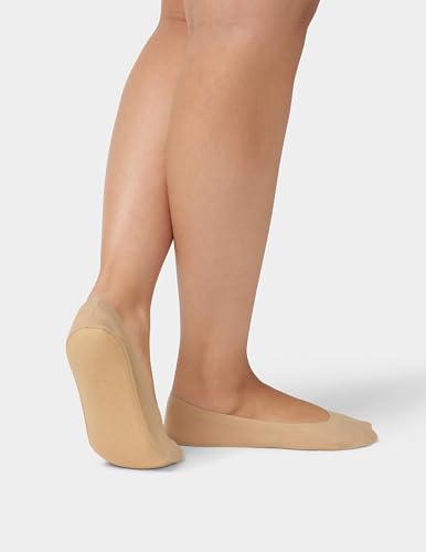 HUE Womens Cushioned Insole Liner Sock 2 Pair Pack4