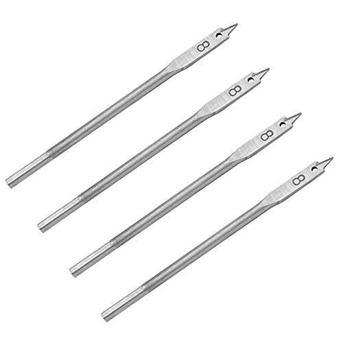 Woodworking Hole Drill, Hole Drilling, Woodworking Drill Bit, Woodworking Hole Drilling, Flat Wood Drill Bit, 8mm, 4pcs