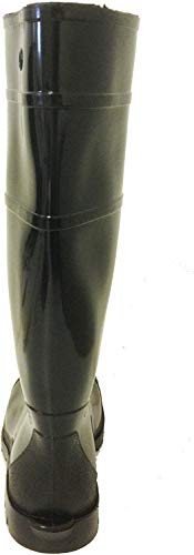 R-303 Men's Rain Boots Black Rubber Waterproof Knee Slip-Resistant Snow Work Shoe3