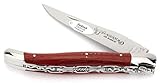 LAGUIOLE en Aubrac Taschenmesser L0712PKIFI 12 cm Doppelplatine, Griffschalen Padouk, Klinge 10 cm glänzend, Backen glänzend
