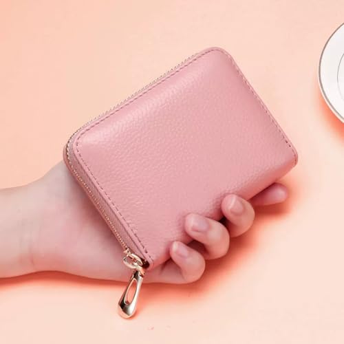 Credit Card Wallet for Women, 1 Pack Versatile Zipper Card and ID Organizer, RFID Blocking, Slim & Secure Travel Wallet