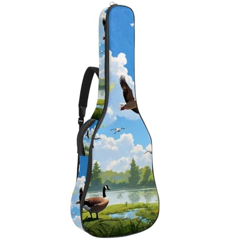 Sac pour guitare acoustique matelassé et étanche pour éviter les rayures